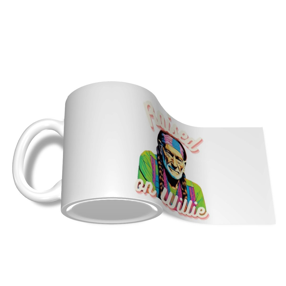 "Raised on Willie" Ceramic Coffee Mug