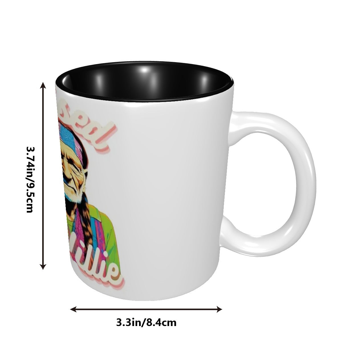 "Raised on Willie" Ceramic Coffee Mug