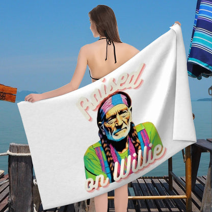 "Raised on Willie" Microfiber Beach Towel