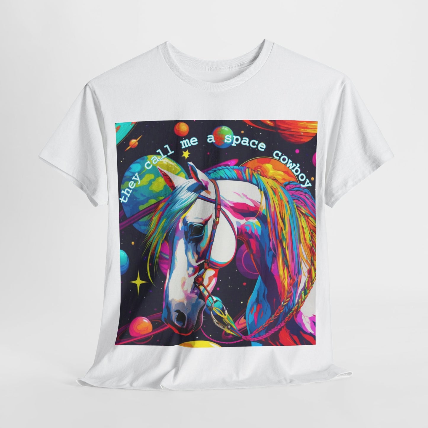 "They Call Me a Space Cowboy" - Unisex Heavy Cotton Tee