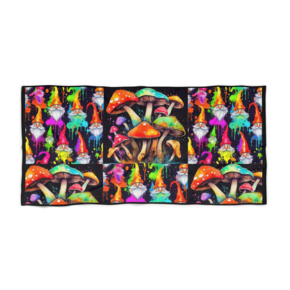 Gnomes and Shrooms Beach Towel