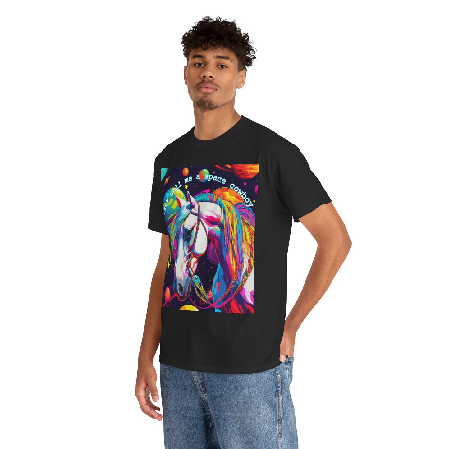 "They Call Me a Space Cowboy" - Unisex Heavy Cotton Tee