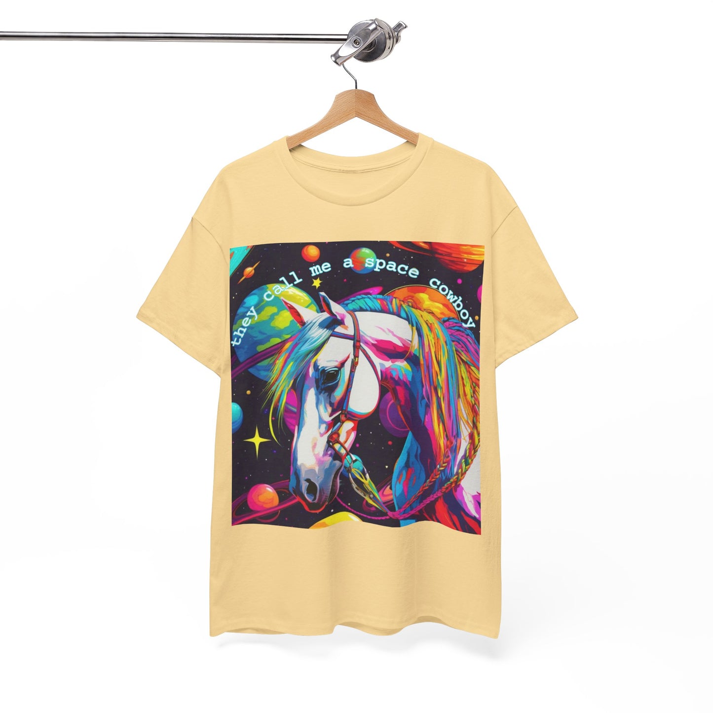 "They Call Me a Space Cowboy" - Unisex Heavy Cotton Tee