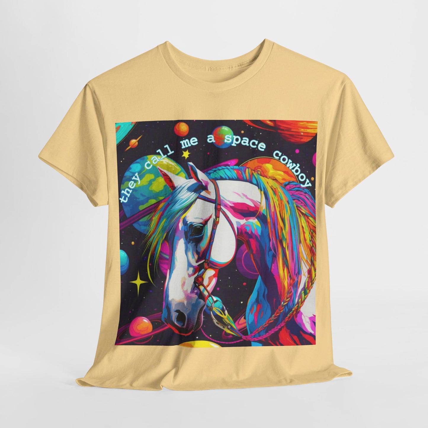 "They Call Me a Space Cowboy" - Unisex Heavy Cotton Tee