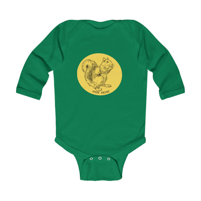 " Ohh Shiny" Long Sleeve Baby Onesie