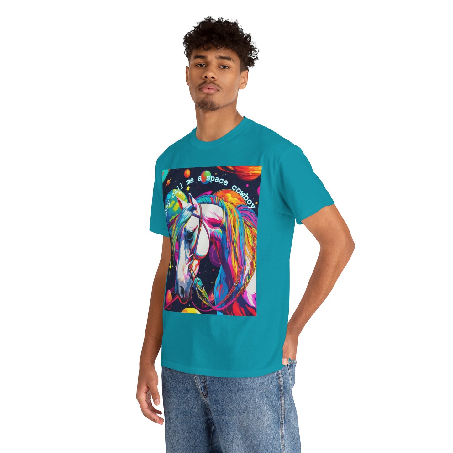 "They Call Me a Space Cowboy" - Unisex Heavy Cotton Tee