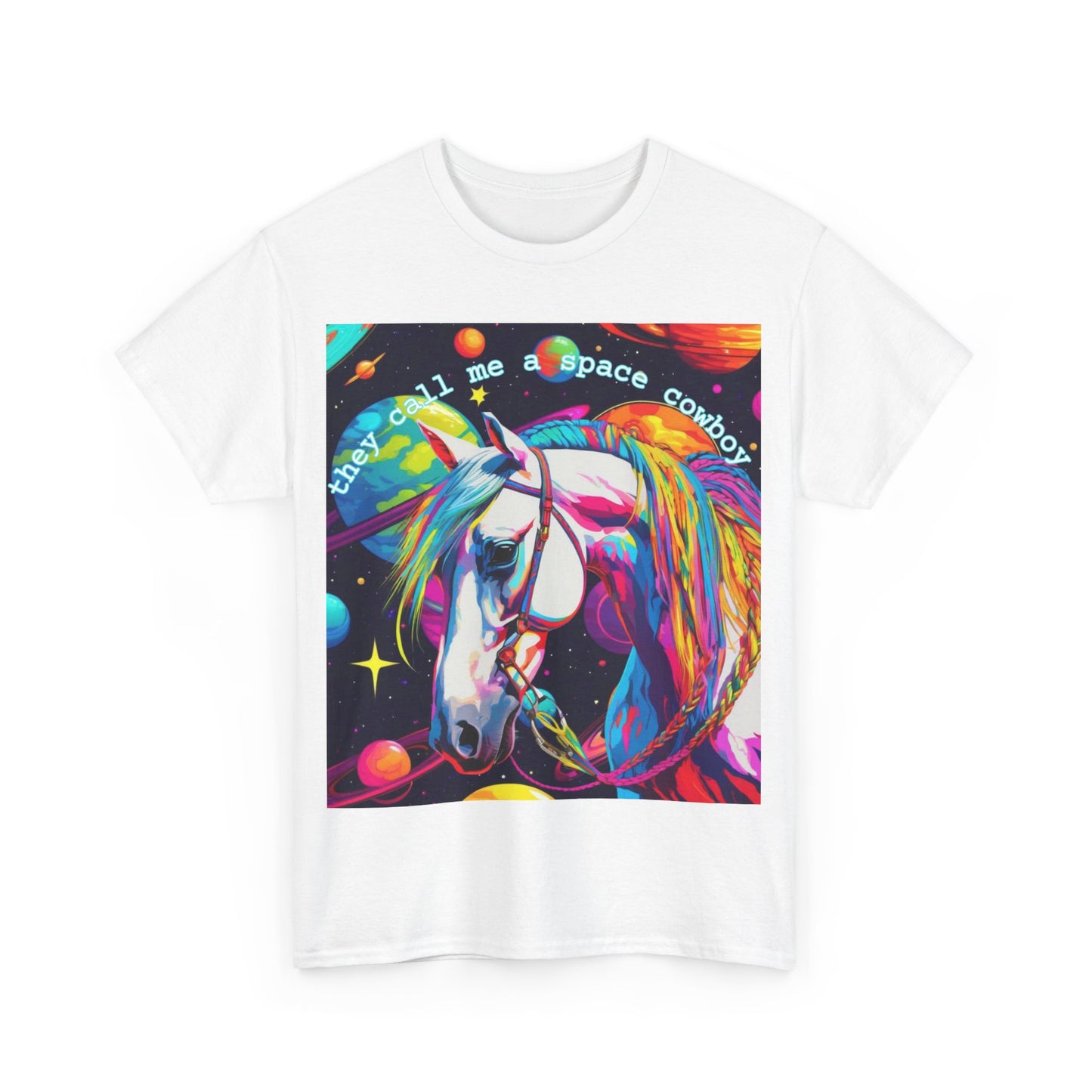 "They Call Me a Space Cowboy" - Unisex Heavy Cotton Tee