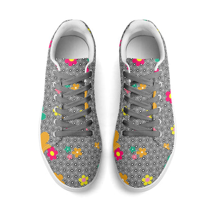 Floral Friction Low Top Canvas Shoes