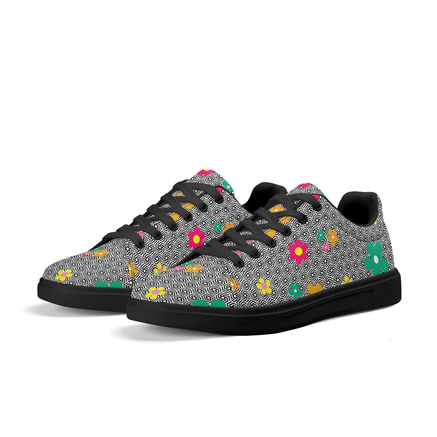 Floral Friction Low Top Canvas Shoes