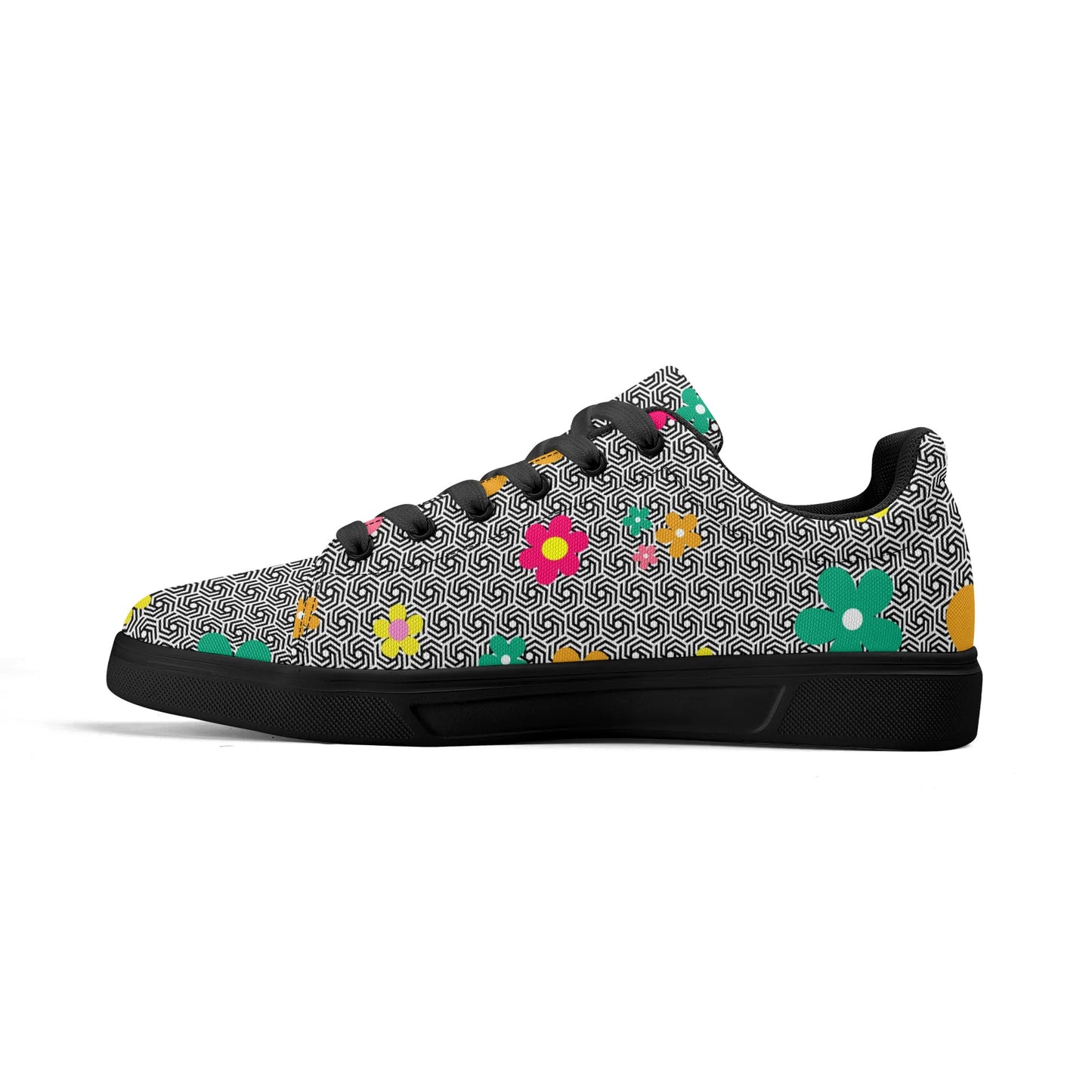 Floral Friction Low Top Canvas Shoes