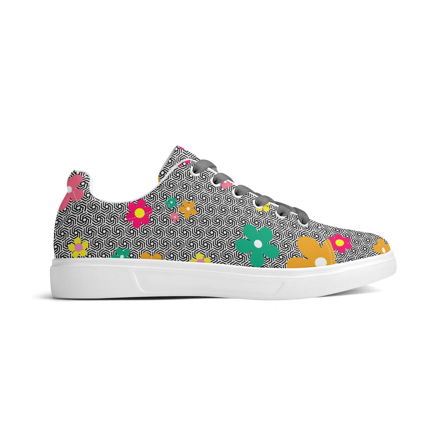 Floral Friction Low Top Canvas Shoes