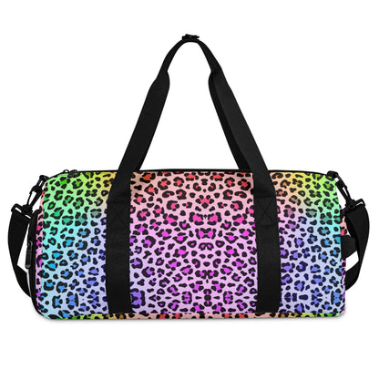 Lisa Frank Inspired Leopard Duffle Gym Bag