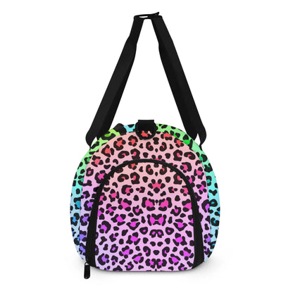 Lisa Frank Inspired Leopard Duffle Gym Bag