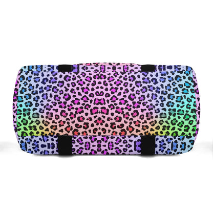 Lisa Frank Inspired Leopard Duffle Gym Bag