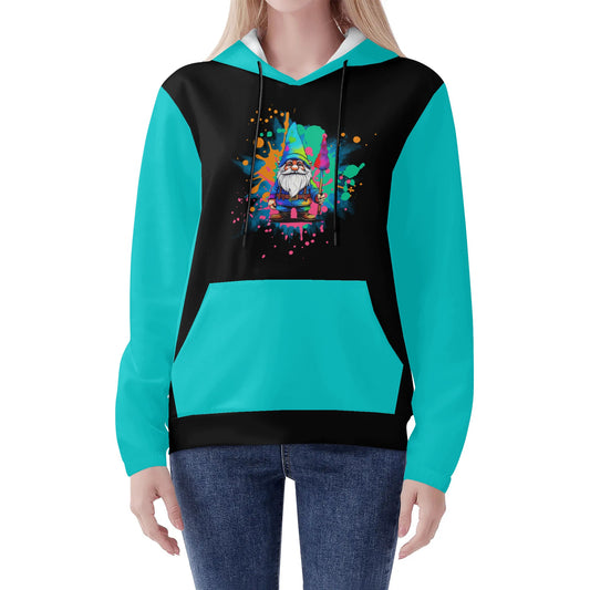 Paint Splatter and Gnomes :) Lightweight Womens Hoodie