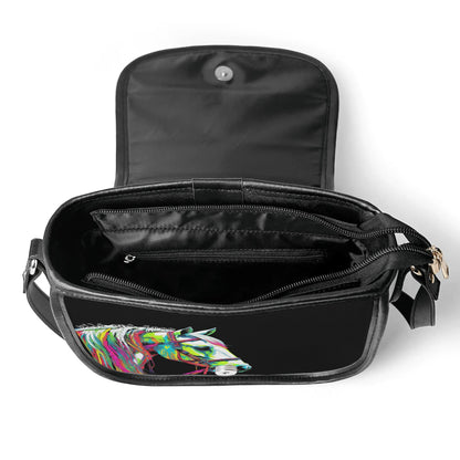 Wild and Free - New Version PU Leather Saddle Bag