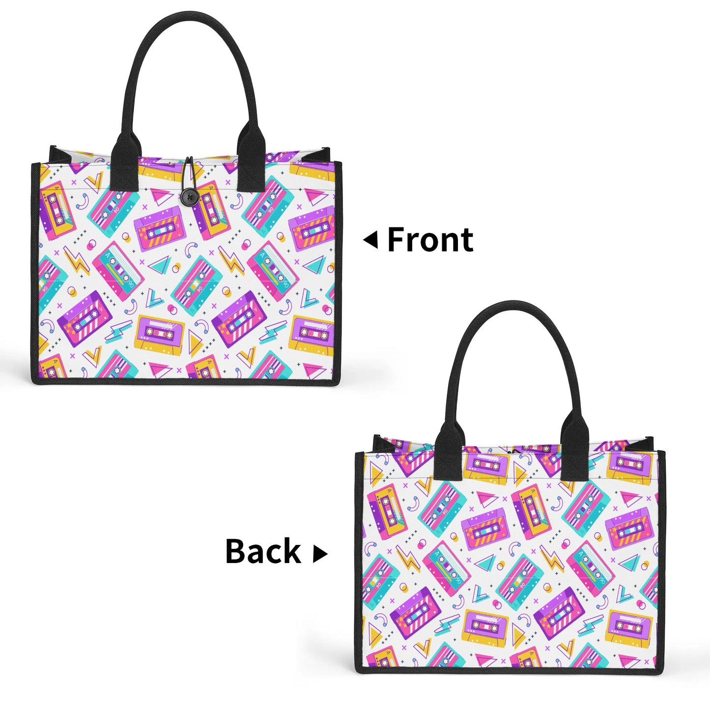 Mixtapes - Standard All-Over Print Canvas Tote Bag（2 layers）