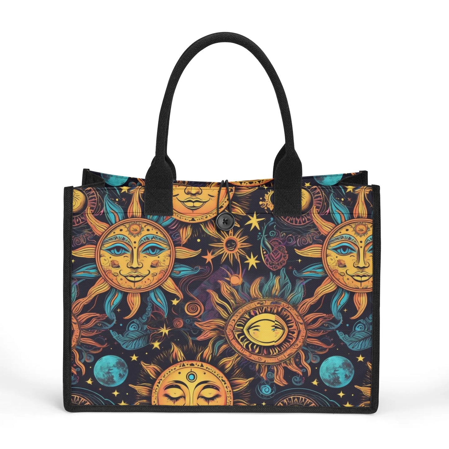 Sunny  - Standard All-Over Print Canvas Tote Bag（2 layers）