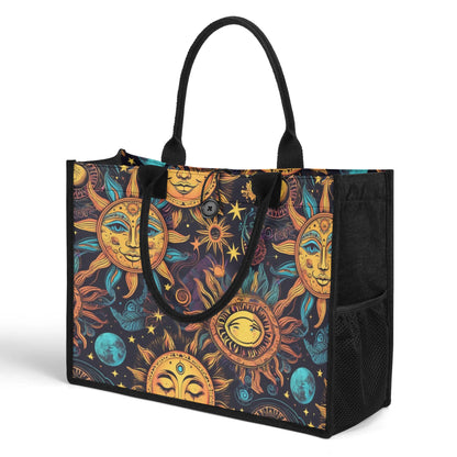 Sunny  - Standard All-Over Print Canvas Tote Bag（2 layers）