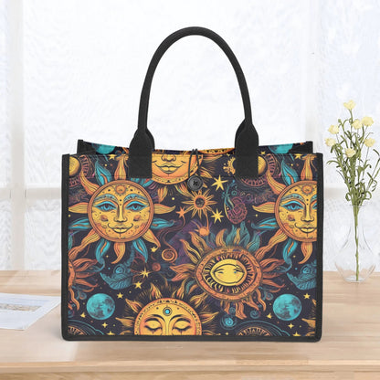 Sunny  - Standard All-Over Print Canvas Tote Bag（2 layers）