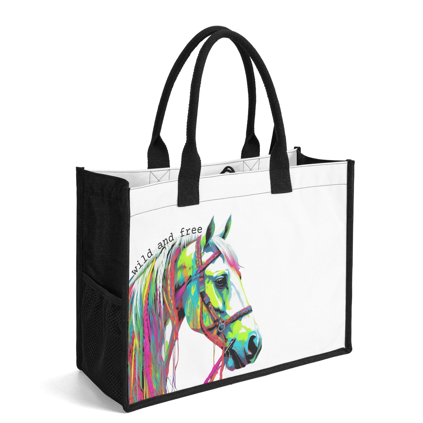 Wild and Free - Standard All-Over Print Canvas Tote Bag（2 layers）