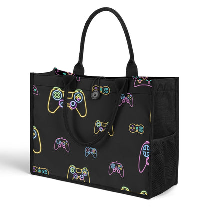 Game Controller - Standard All-Over Print Canvas Tote Bag（2 layers）