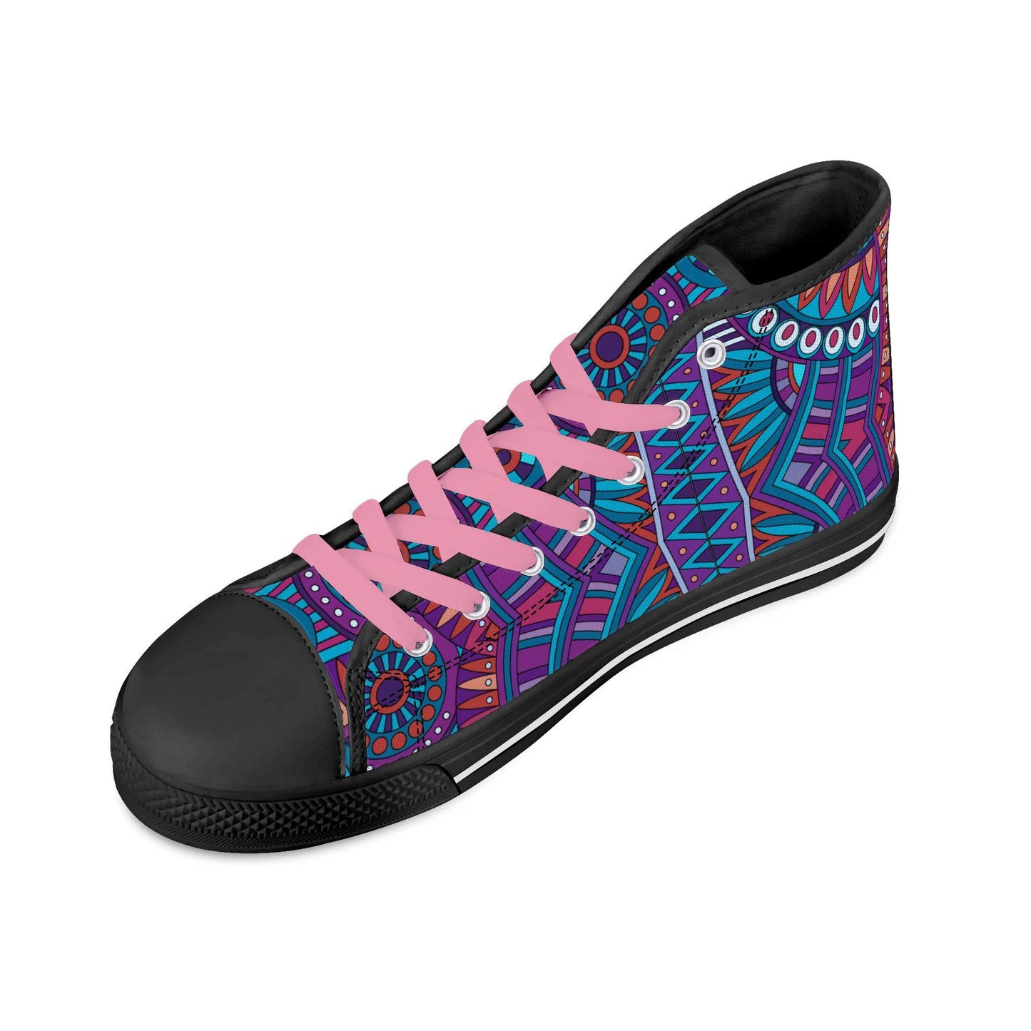 Womens High Top Canvas Shoes - Customized Tongue