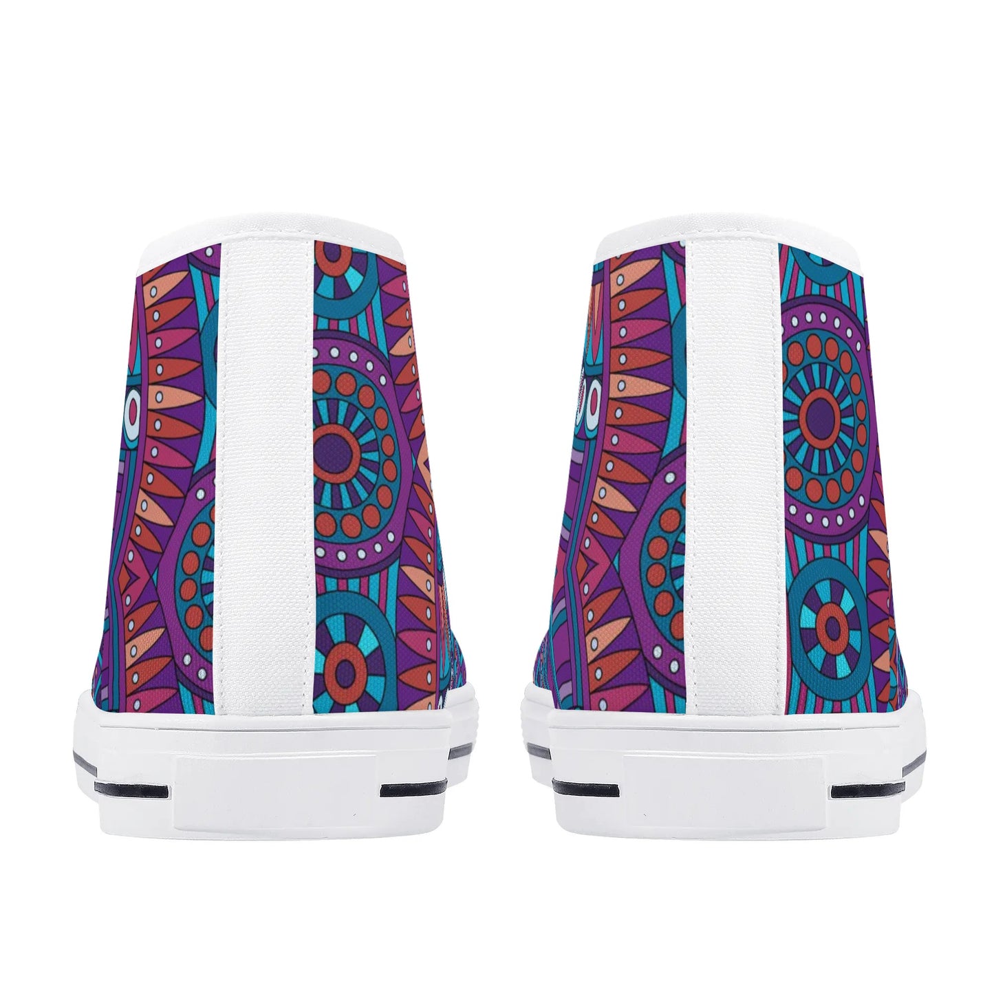 Womens High Top Canvas Shoes - Customized Tongue