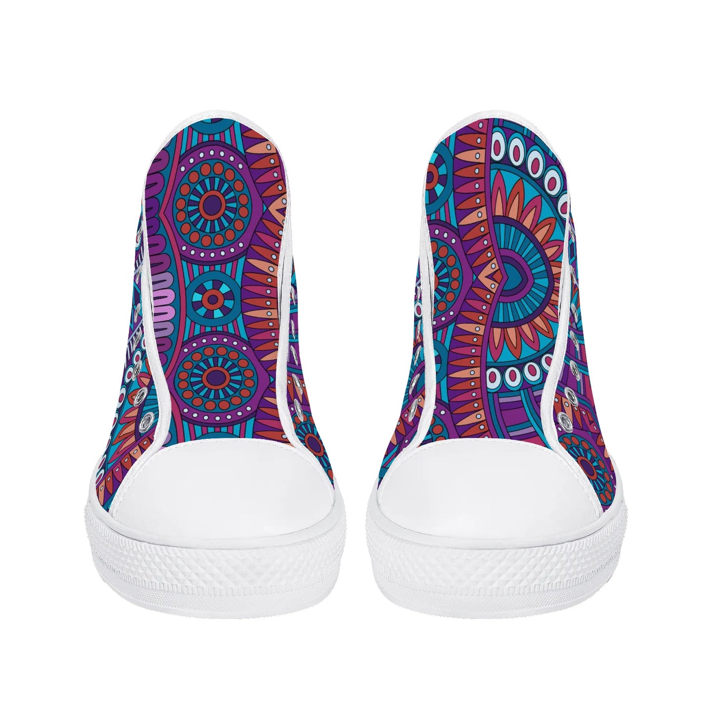 Womens High Top Canvas Shoes - Customized Tongue