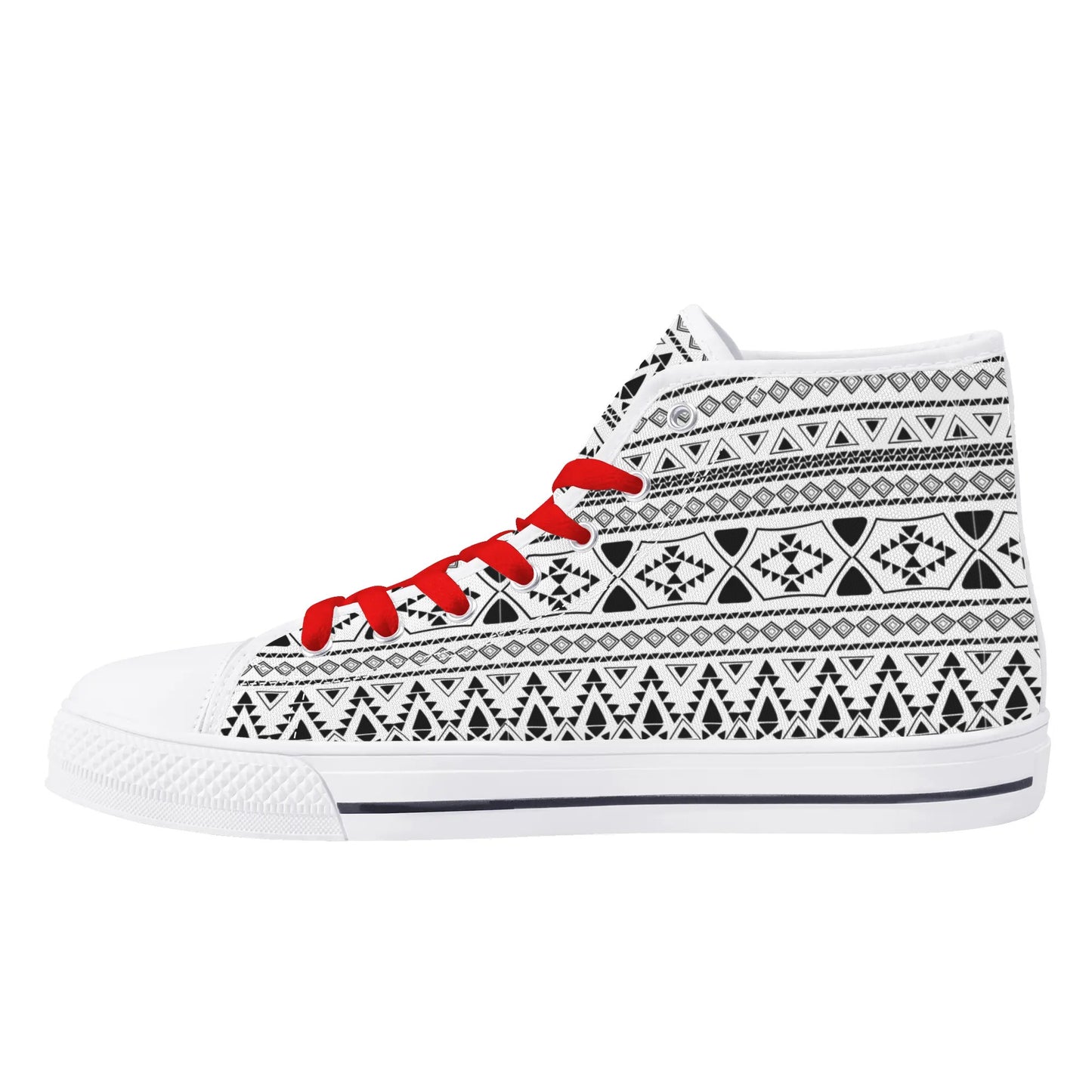 Womens High Top Canvas Shoes - Customized Tongue