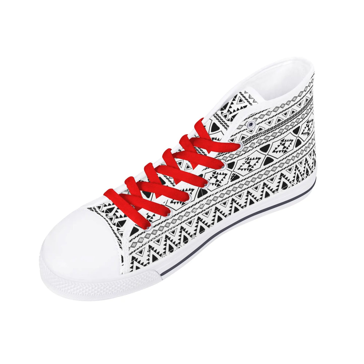 Womens High Top Canvas Shoes - Customized Tongue