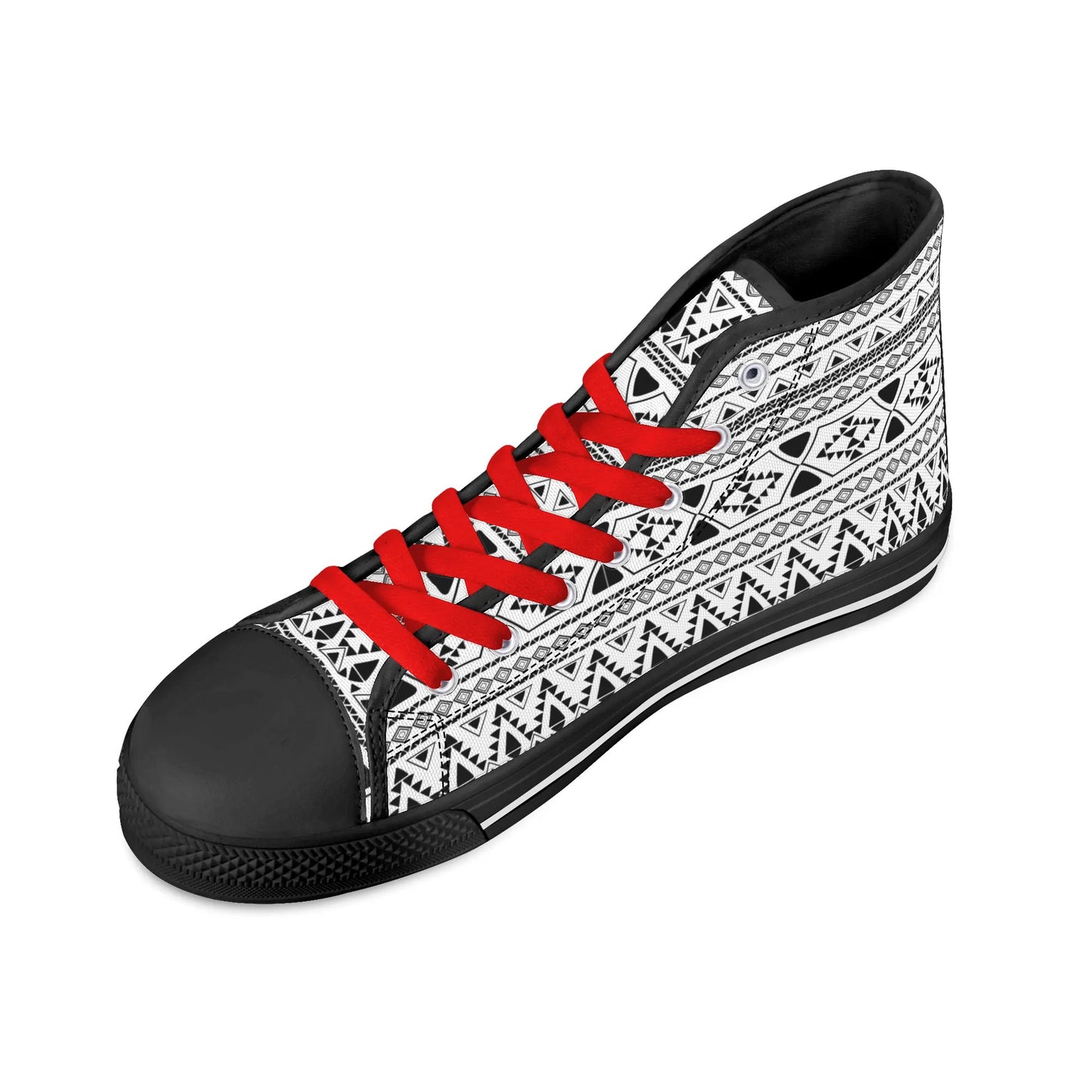 Womens High Top Canvas Shoes - Customized Tongue