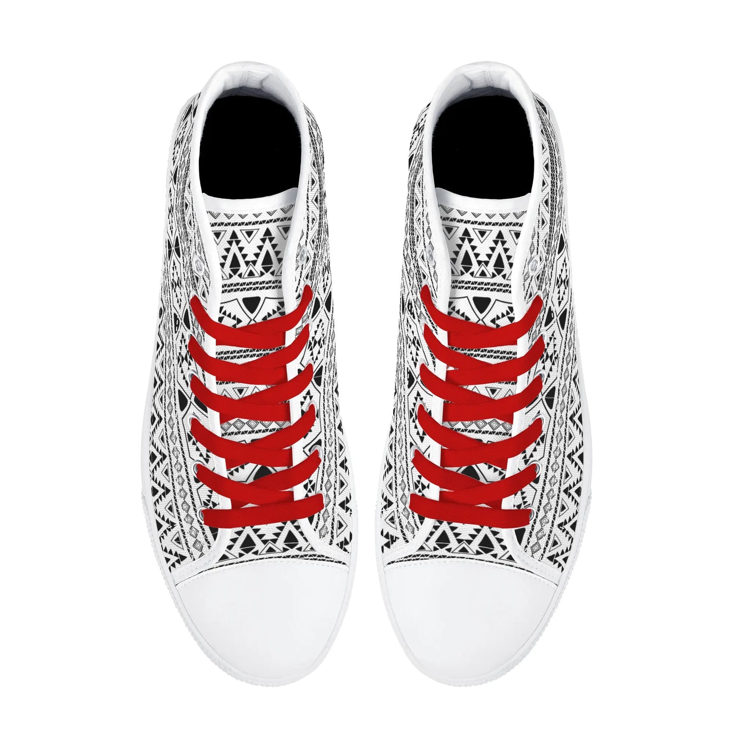 Womens High Top Canvas Shoes - Customized Tongue