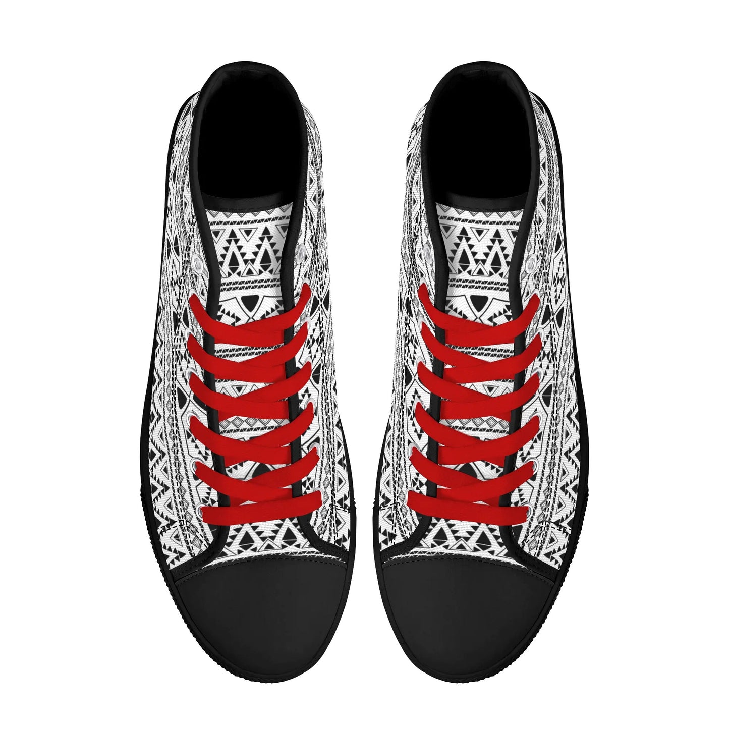 Womens High Top Canvas Shoes - Customized Tongue