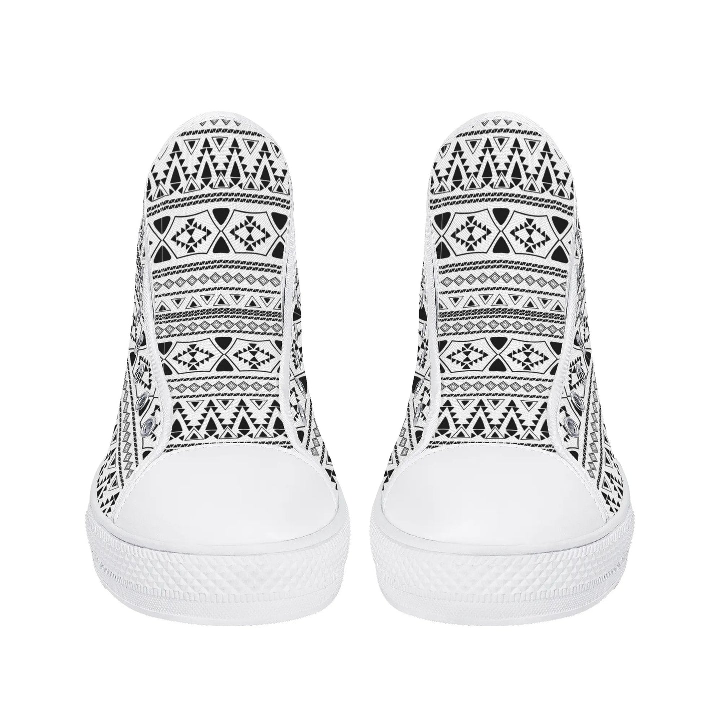 Womens High Top Canvas Shoes - Customized Tongue