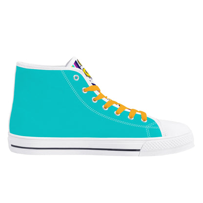 Womens High Top Canvas Shoes - Customized Tongue