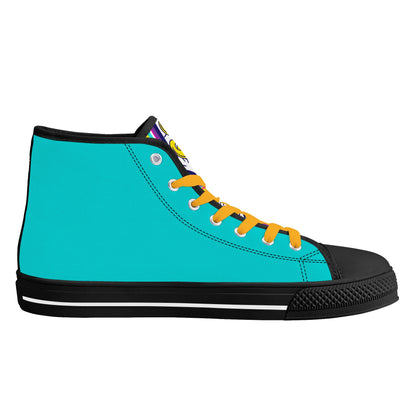 Womens High Top Canvas Shoes - Customized Tongue