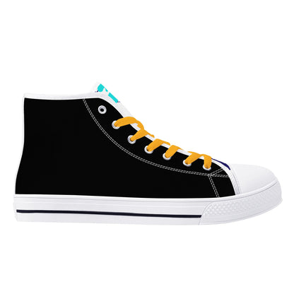 Womens High Top Canvas Shoes - Customized Tongue