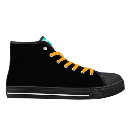 Womens High Top Canvas Shoes - Customized Tongue