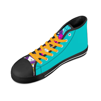 Womens High Top Canvas Shoes - Customized Tongue