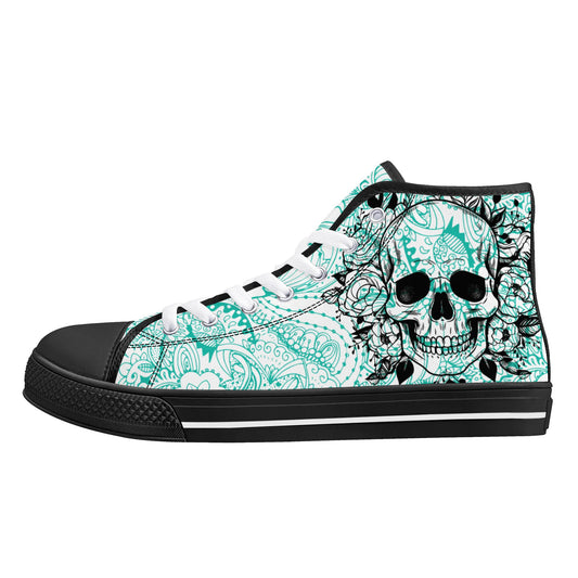 Womens High Top Canvas Shoes - Customized Tongue