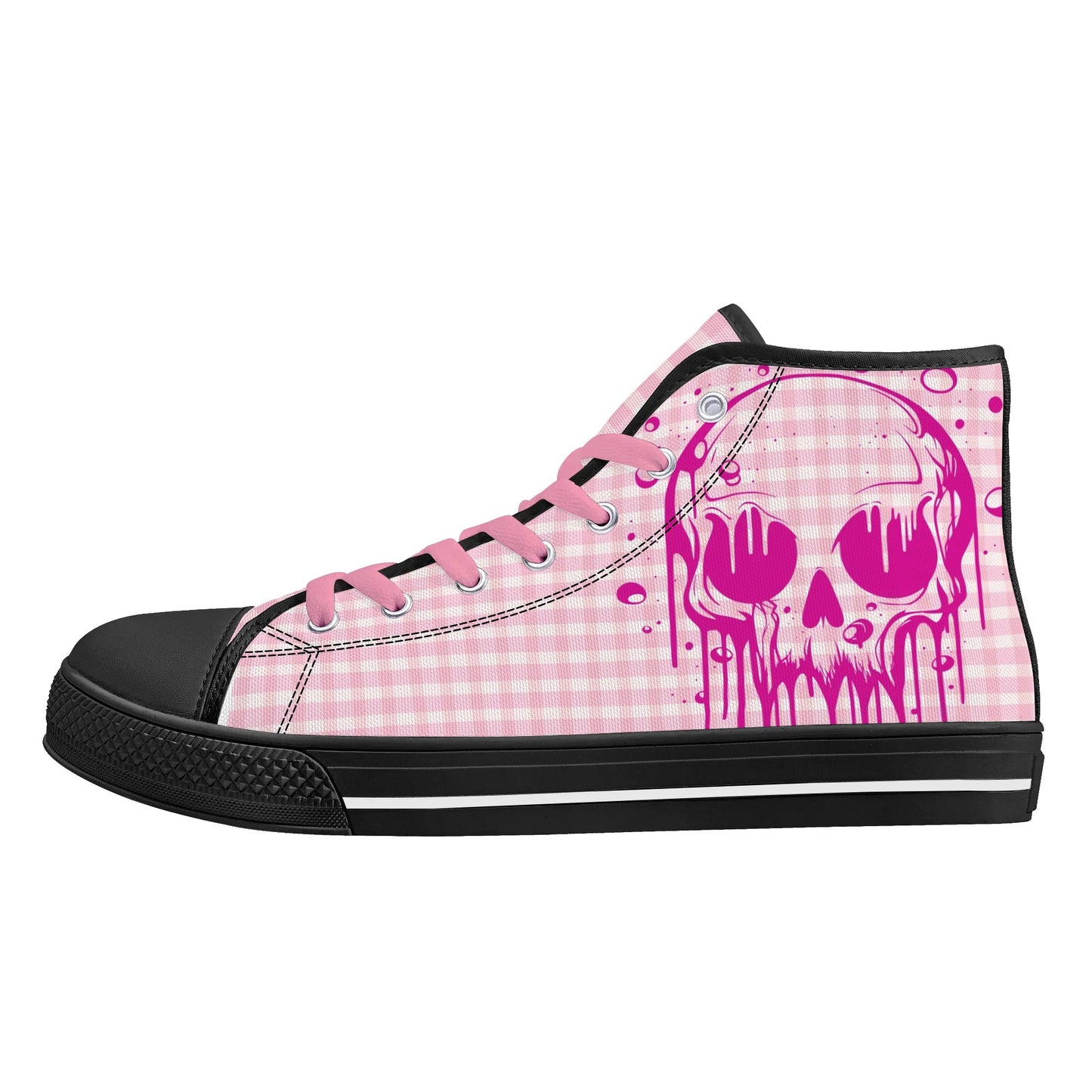 Mens High Top Canvas Shoes - Customized Tongue