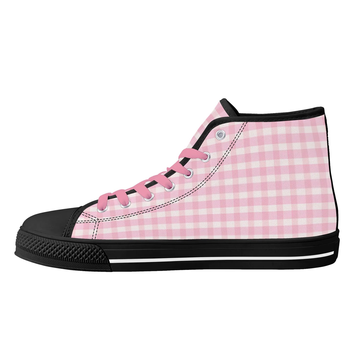 Mens High Top Canvas Shoes - Customized Tongue