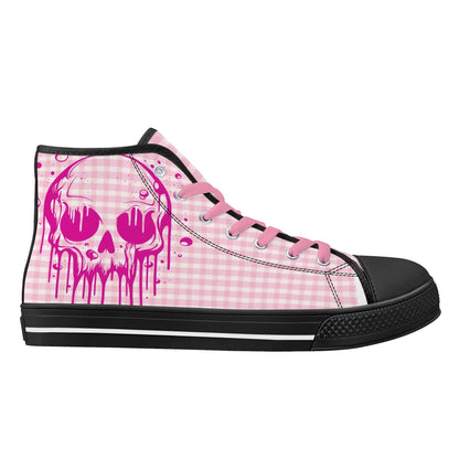 Mens High Top Canvas Shoes - Customized Tongue