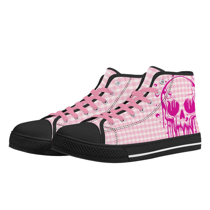 Mens High Top Canvas Shoes - Customized Tongue