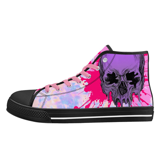 Mens High Top Canvas Shoes - Customized Tongue