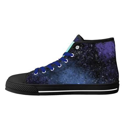 Mens High Top Canvas Shoes - Customized Tongue