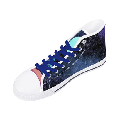 Mens High Top Canvas Shoes - Customized Tongue