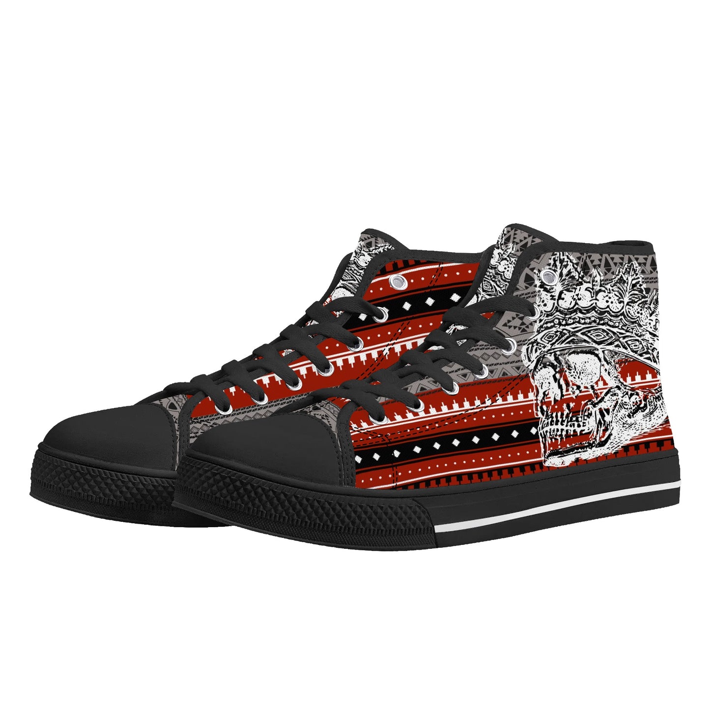 Mens High Top Canvas Shoes - Customized Tongue