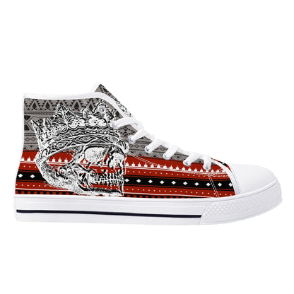 Mens High Top Canvas Shoes - Customized Tongue